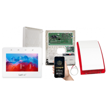 ZESTAW ALARMOWY SATEL INTEGRA 128 PLUS  + INT-TSG2-W + OPU-3P + AWT800 + 17Ah + INT-GSM LTE + SP-4001R